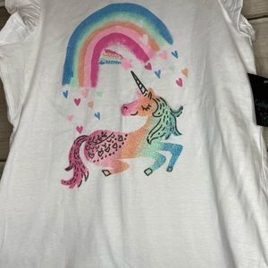 Cynthia Rowley Unicorn top & shorts set